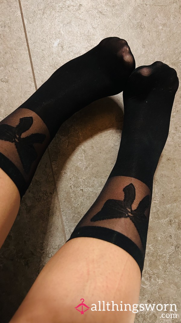 Elegant Black Nylon Socks + Video Where I Wear Them 👣