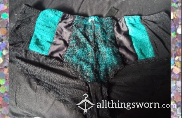 Emerald Green Silky Lace Panties