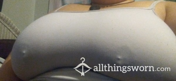 Exclusive Only Top I Have Up! White Spandex (suck Me In Top)