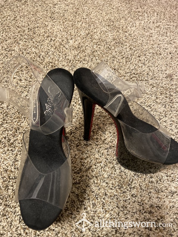 Extremely Worn Sweaty Smelly Stripper Heels