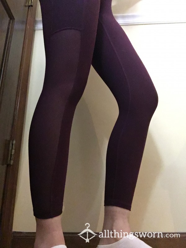 Fabletics Burgundy Leggings