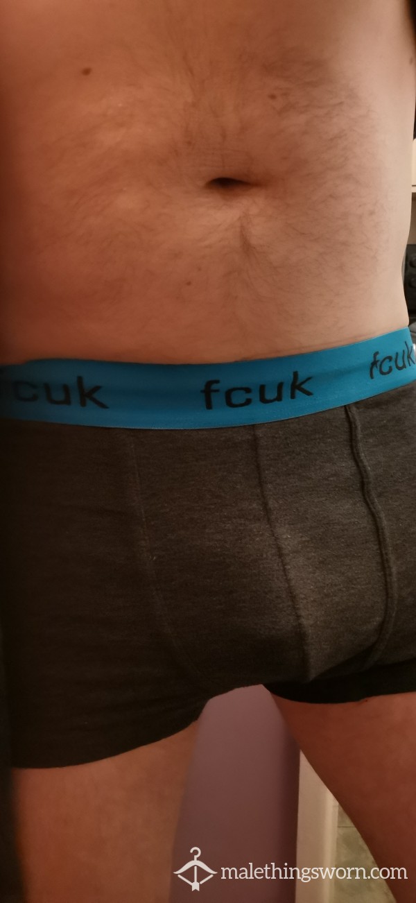 Fcuk Grey Boxers- 3 Day Wear While P**rly