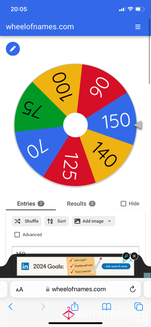 Findom Wheel Spin