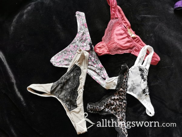 Fiver Thongs - Each Pair £5 Inc UK Postage, Wear & Photo💋