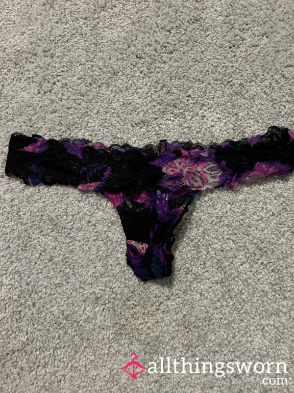 Flor*l Black VS Thong