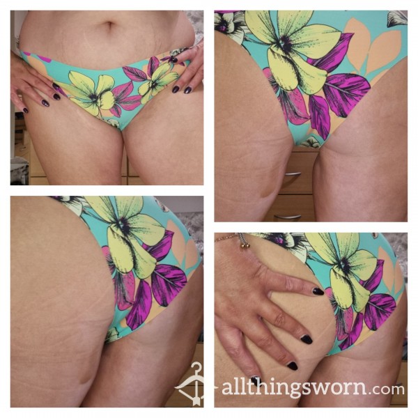 Flor*l Fullback Seamless Panties