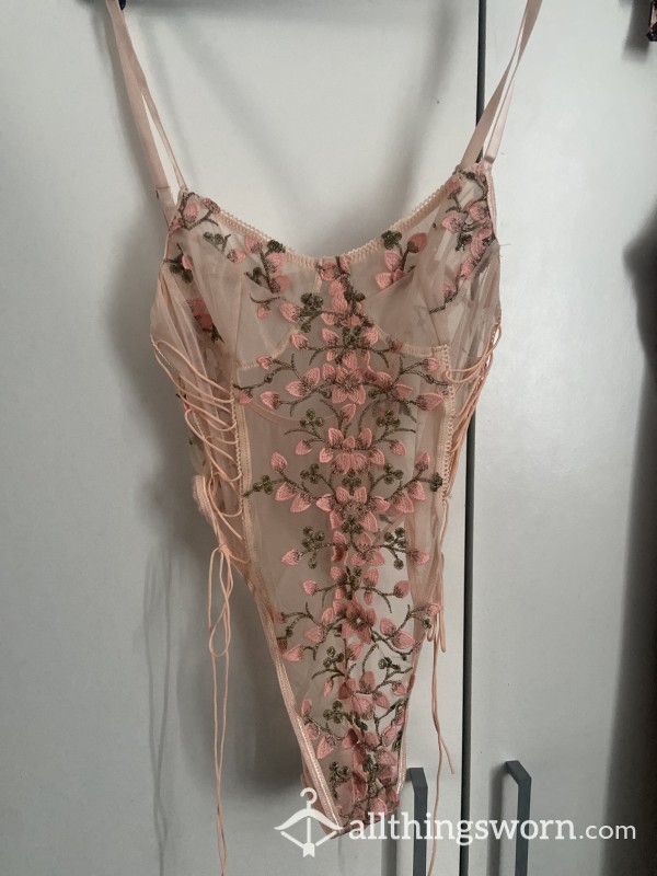 Flower See Through Bodysuit