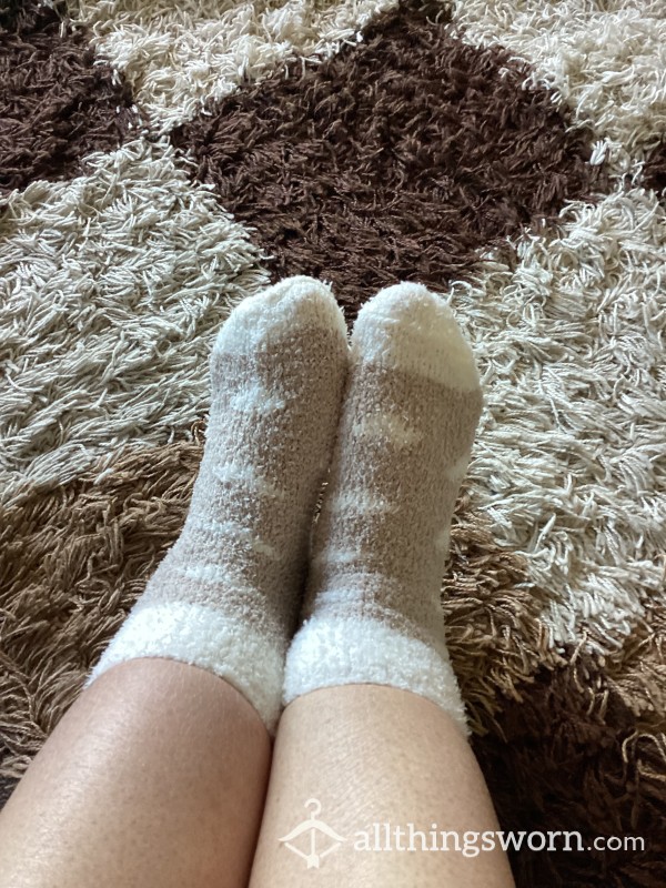 Fluffy Heart Socks