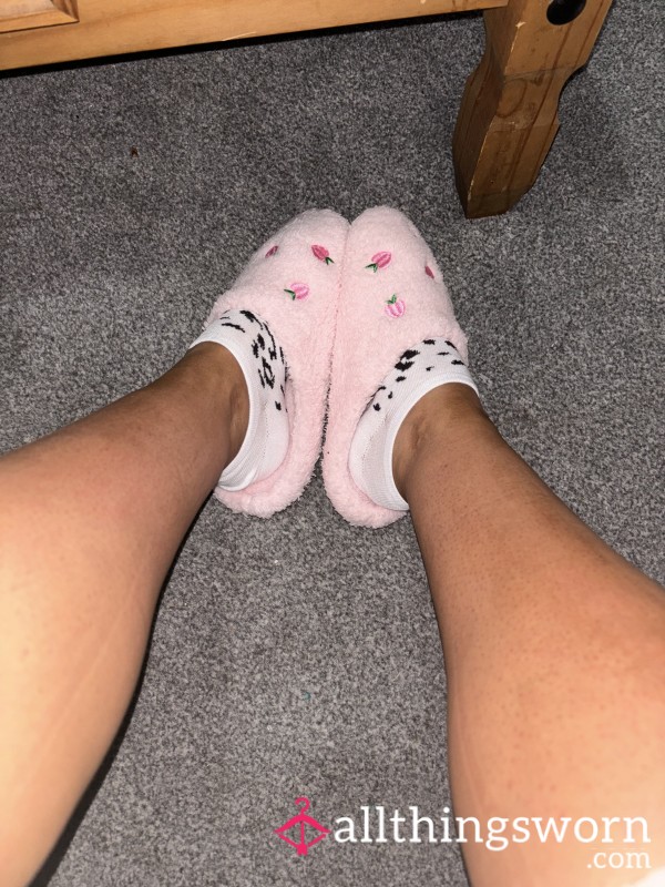 Fluffy Pink Slippers