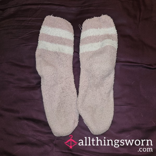 Fluffy Pink Well Worn Socks