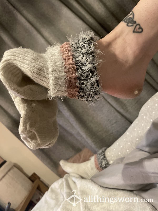 Fluffy Worn Socks