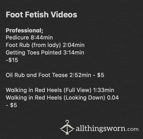 Foot Fet**h Videos