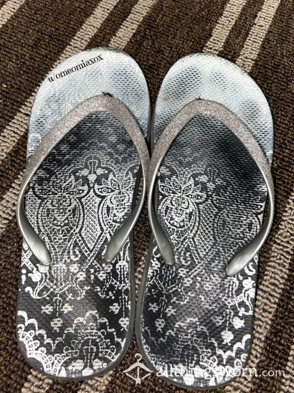 Foot Imprinted Flip Flops