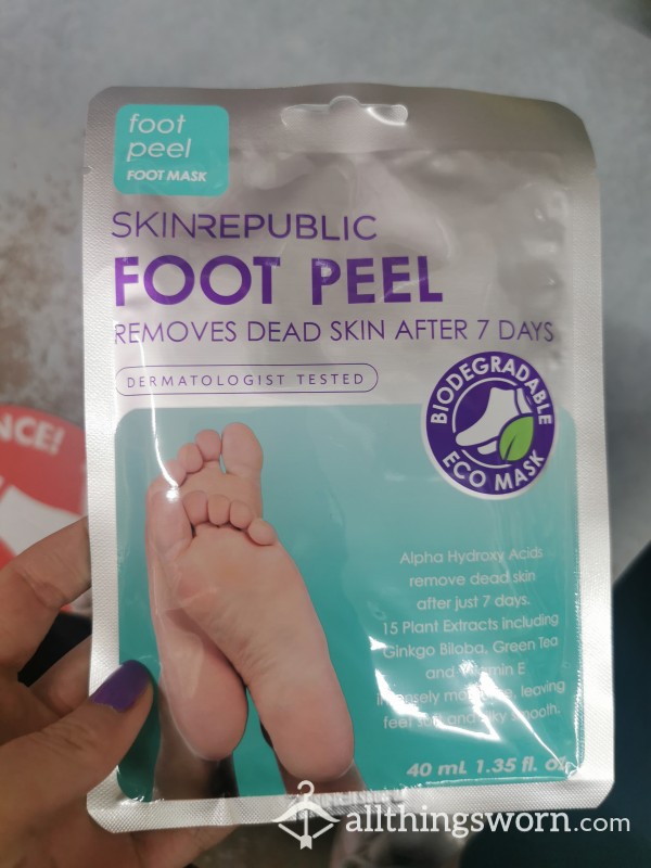 Foot Mask And P**l-not Available Until End Of Jan Start Of Feb