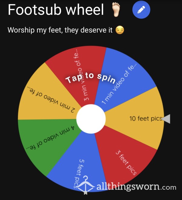 Foot Sub Wheel 🦶🏻