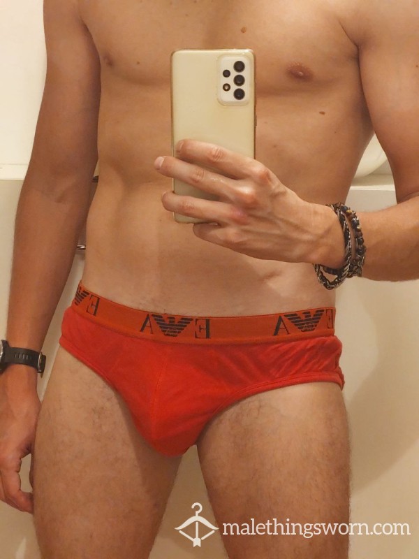 Found In Gym Well Worn Armani Briefs