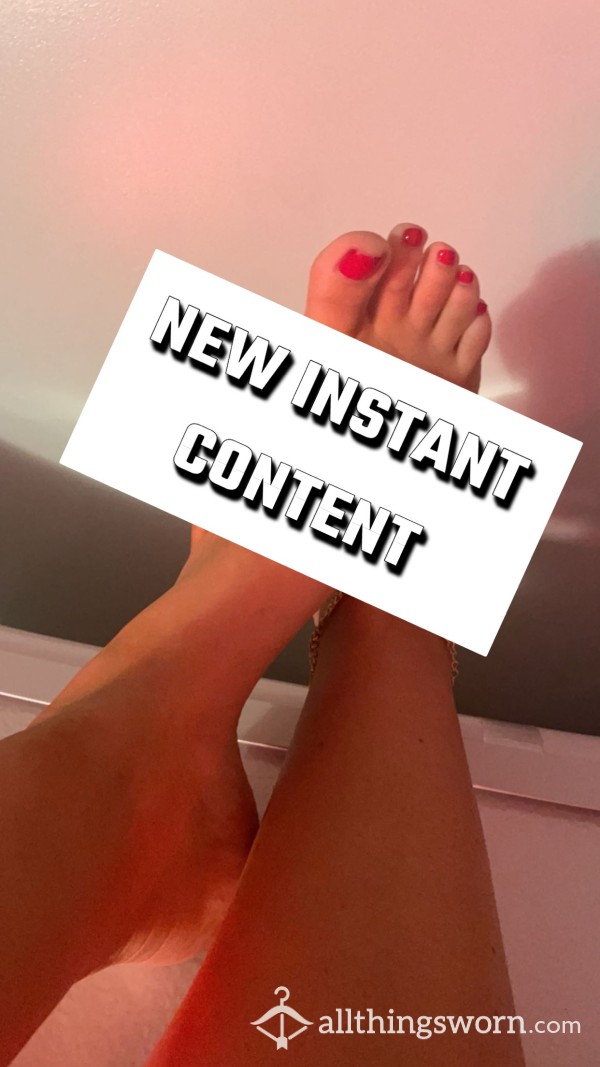 Freshly Pedicured Toes! NEW Feet Pics!