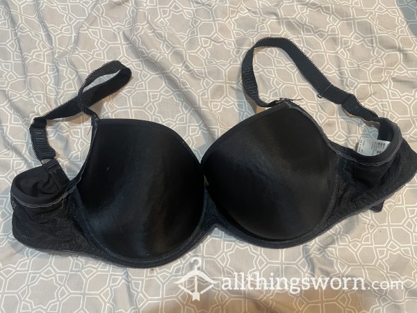 Freya Underwire Hard Cup Bra Black W Gray Accents