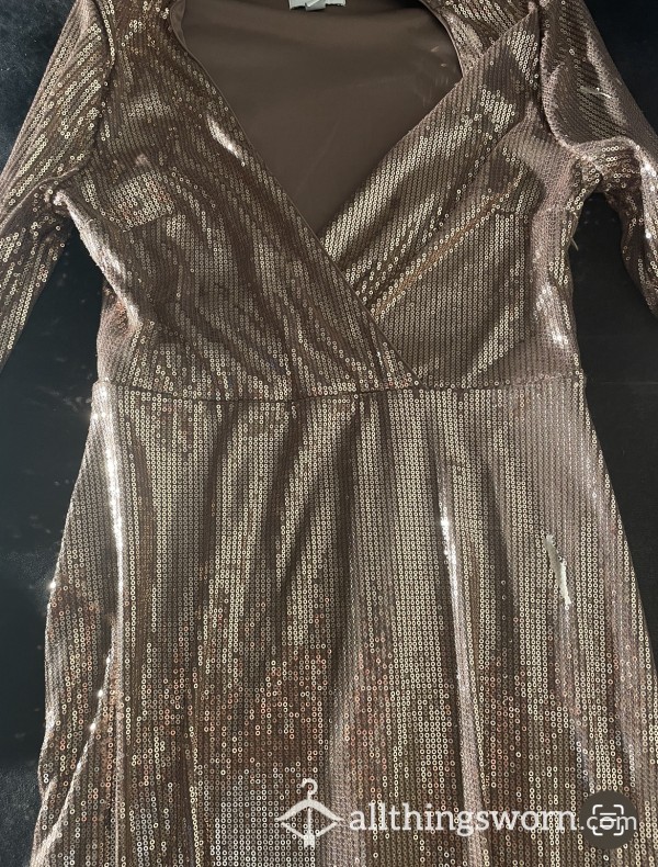 Gold Sequin Dress