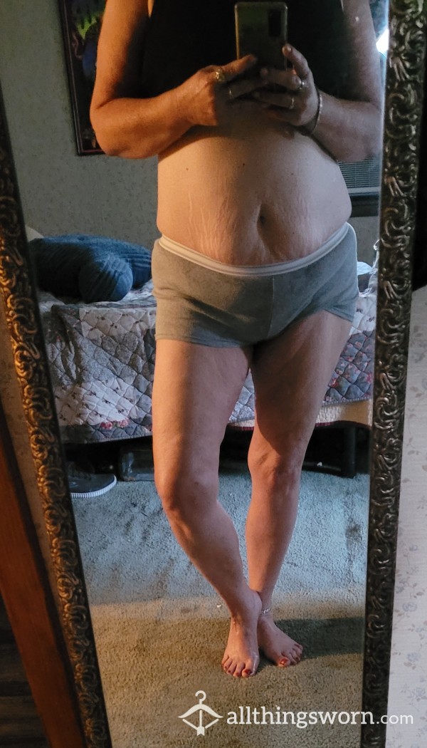 Gray Boy Shorts Worn