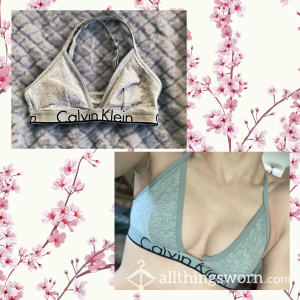 Gray Calvin Kline Sports Bra