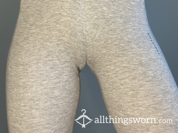 Gray Cotton Leggings