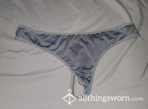 Gray Polyester Thongs