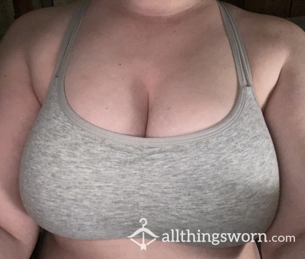 Gray Sports Bra