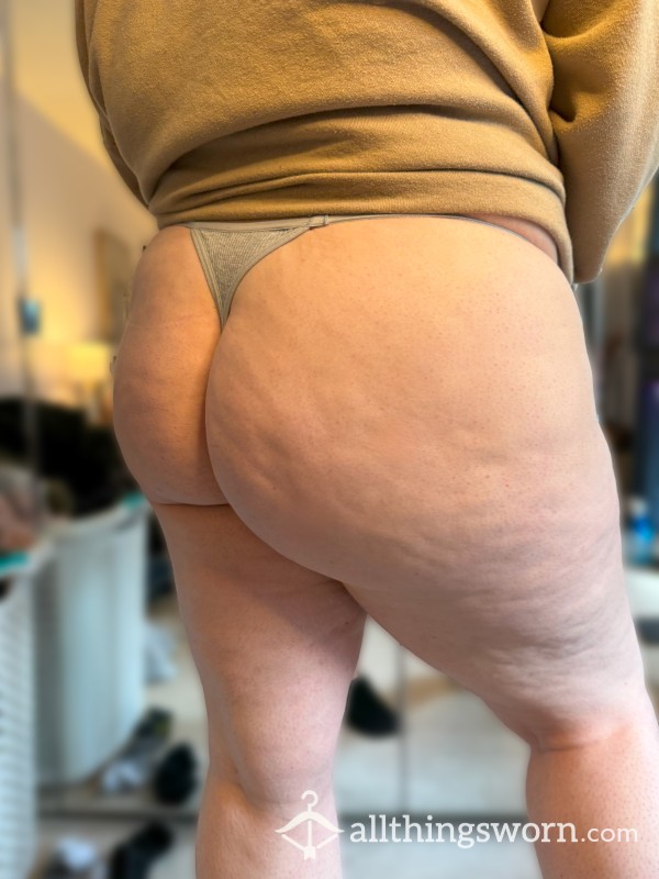 Gray String Thong