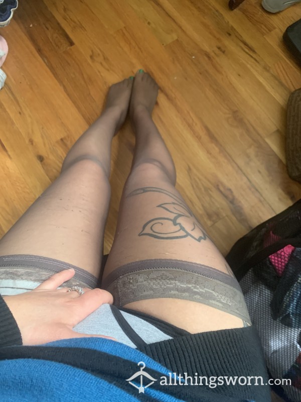 Gray Thigh Highs