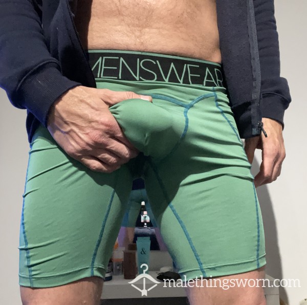 Green Box Compression Shorts