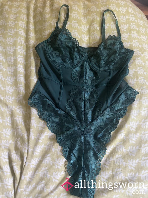 Green Lace Bodysuit