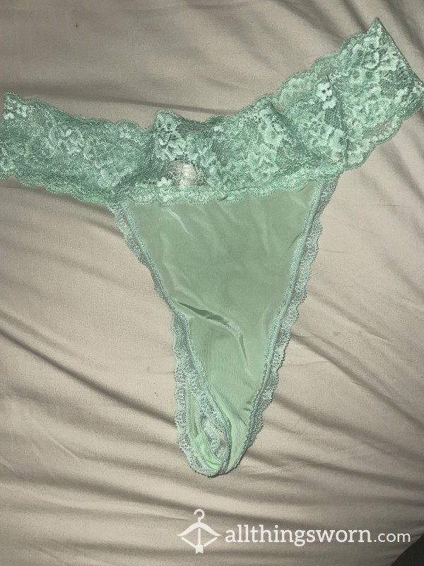 Green Lace Thong