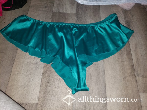 Green Silk Panties Choose Your Wear *sweater*hyperhydrosis*