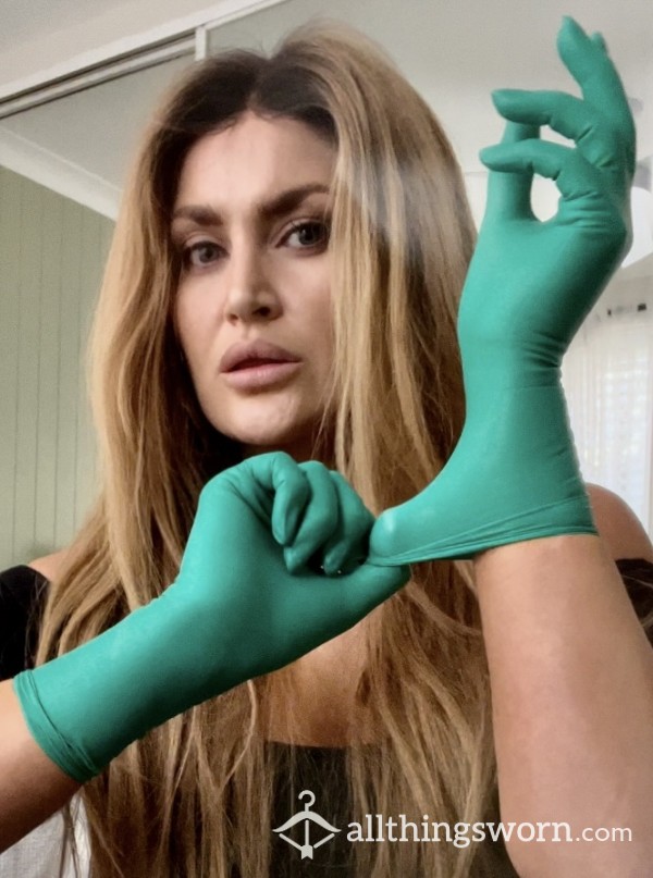 Green Surgical Gloves