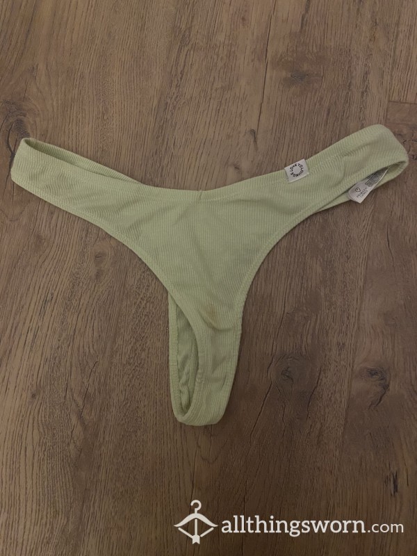 Green Thong Size 10