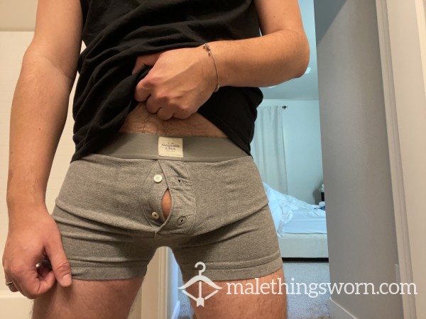 SOLD Grey A&F Boxer Briefs