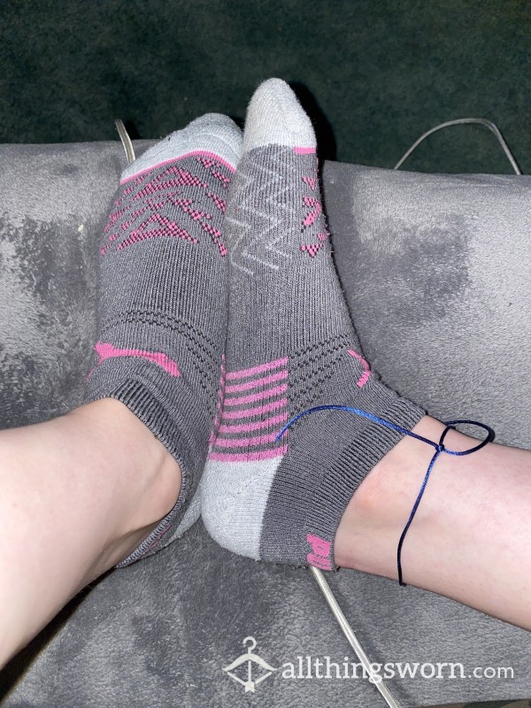 Grey And Pink Puma Socks 24/48 Wear