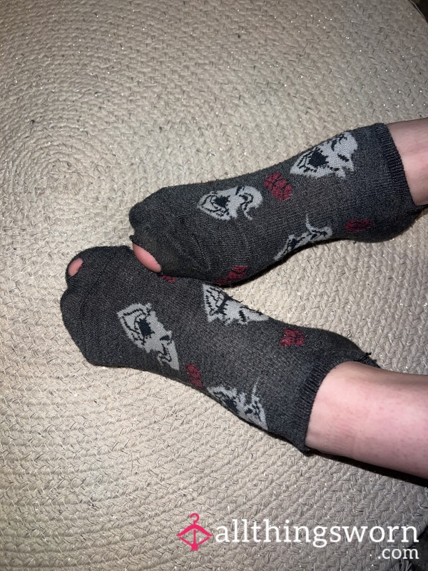 Grey Ankle Oggie Boogie Socks