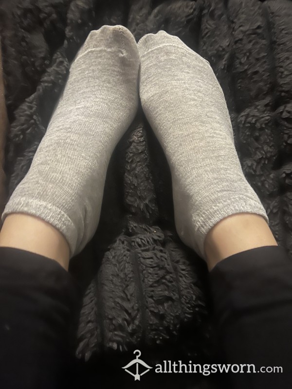 Grey Ankle Socks