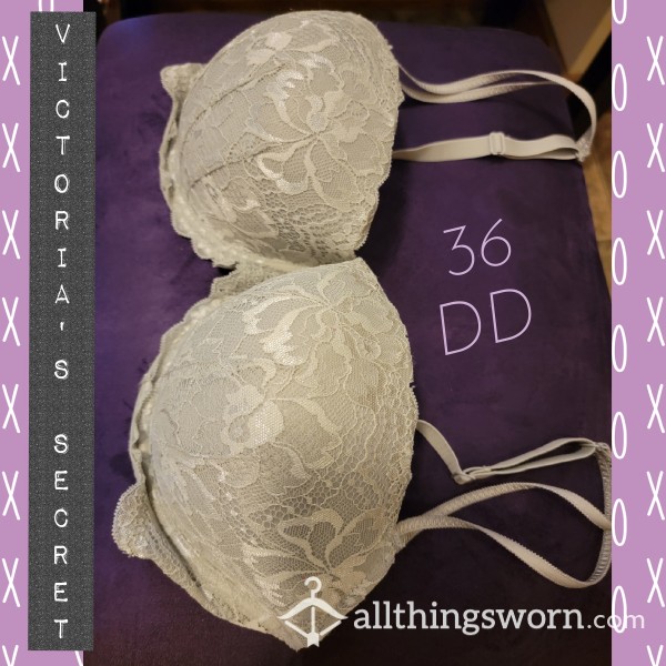 Grey Bra With Lace Detail (Victoria Secret 36DD)