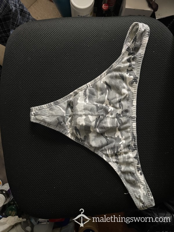 Grey Camo Joe Boxer Thong