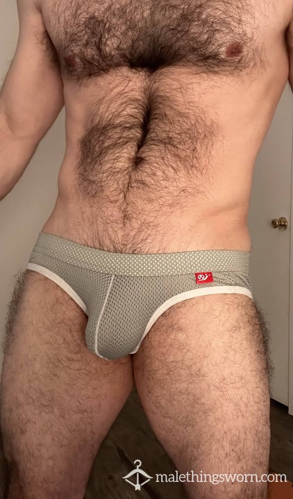 Grey Mesh Jock Strap