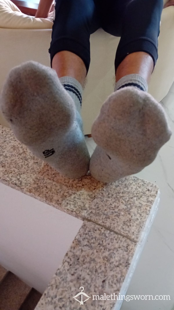 Grey Sports Socks, By Pedro