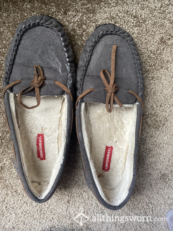 Grey Unionbay Moccasins