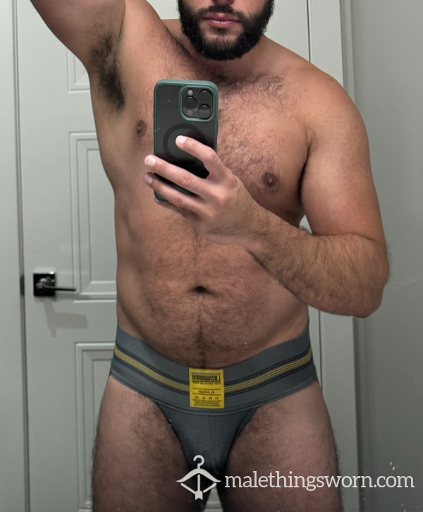 Grey XL Jock Worn To The Gym