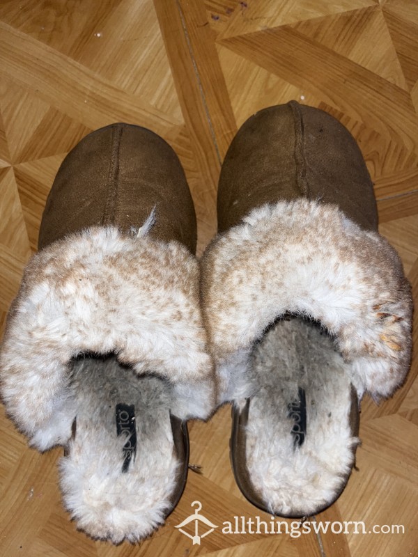 Gross Old Fur Slippers