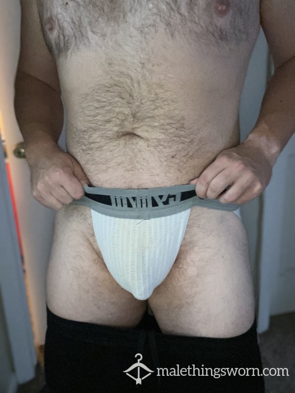 GYM White Jockstrap