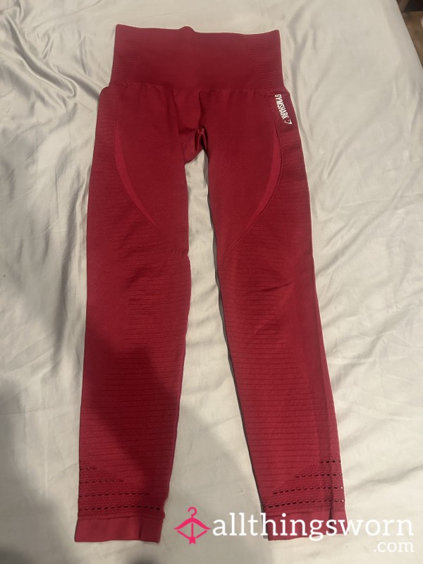 Gymshark Leggings (maroon)