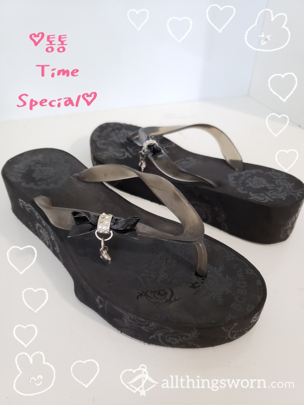 Heart★Charm Flip Flops